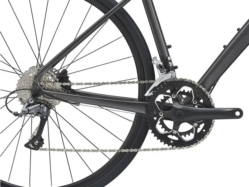 2021 Giant FastRoad SL 3 Disc Flat Bar Road Bike in Black-2