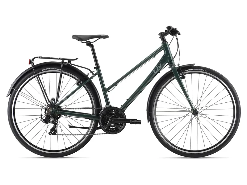 2021 Liv Alight 3 City Womens Hybrid Bike in Green 