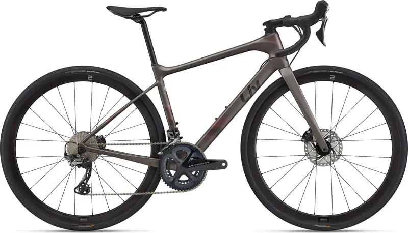 Liv Avail Advanced Pro 2 Carbon Road Bike in Matte Metal/Black