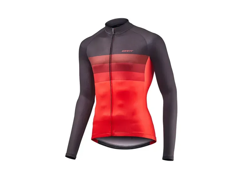 Giant Rival Long Sleeve Cycling Jersey in Red